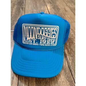 MOONDOGGIES BEACH CLUB Men's Blue Basic Groove Foam Trucker Hats